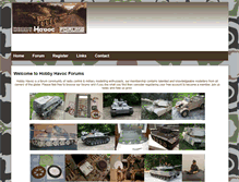 Tablet Screenshot of hobbyhavoc.com